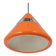 Large orange pendant light designed by Kazuo Motozawa, Staff, 1970s