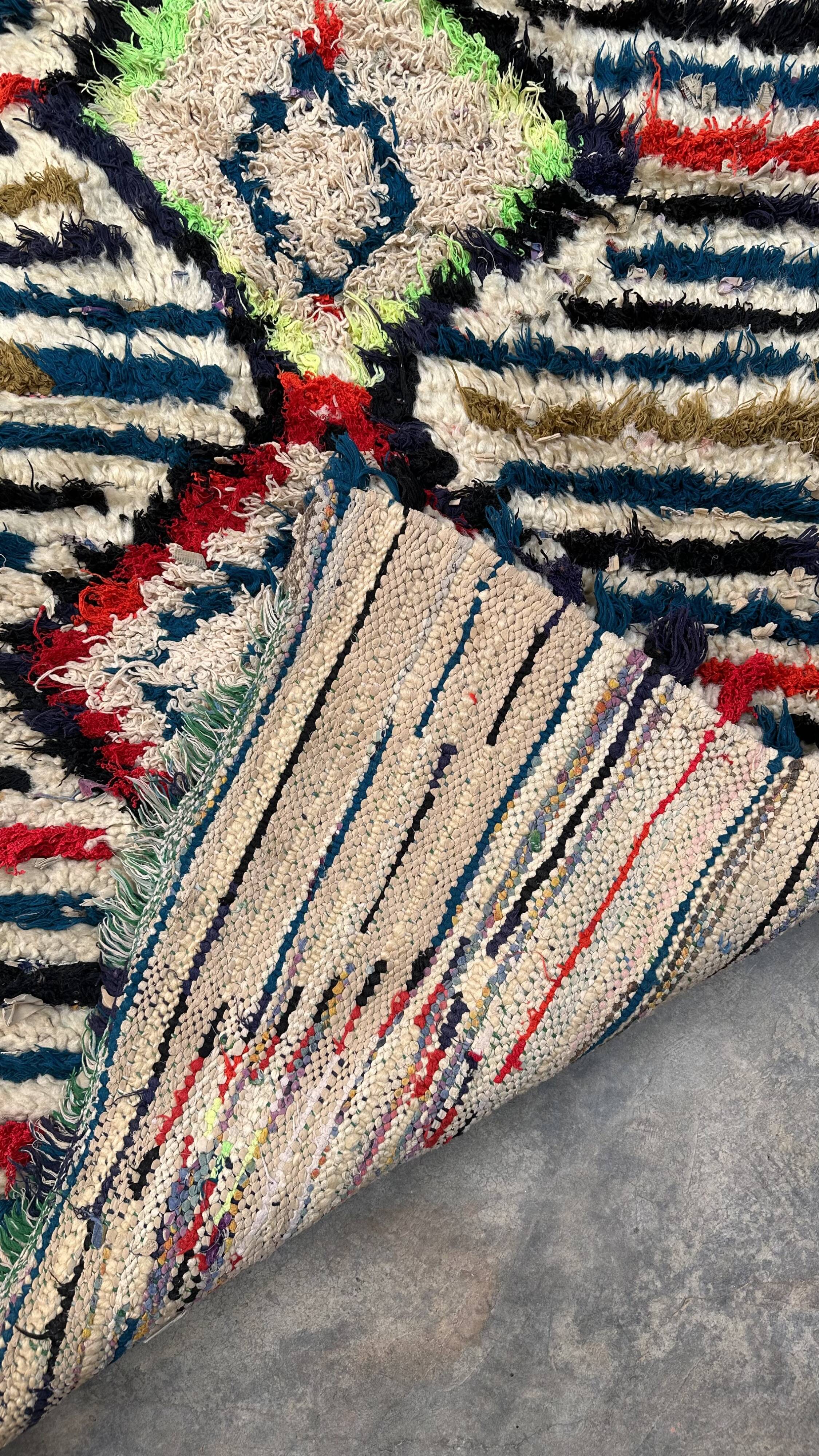 Azilal colorful Moroccan rug - 140 x 95 cm.