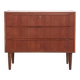 Vintage Danish teak wooden chest of drawers