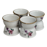 Anciens coquetiers diabolos en porcelaine