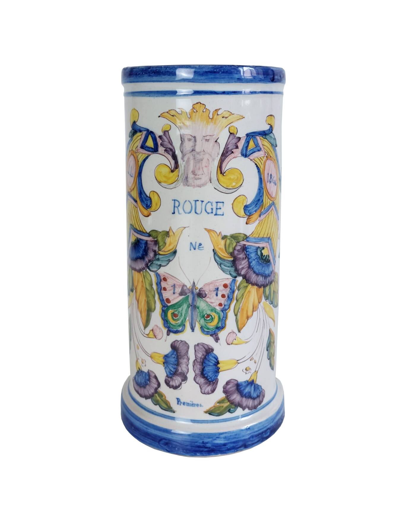 Pot in earthenware, high-fire glazing, Jean LAVALLE, 1866.