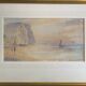 Marine watercolor painting by Gustave de Breanski (c.1856-1898)