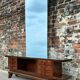 Art Deco mahogany console table, vintage entrance furniture.