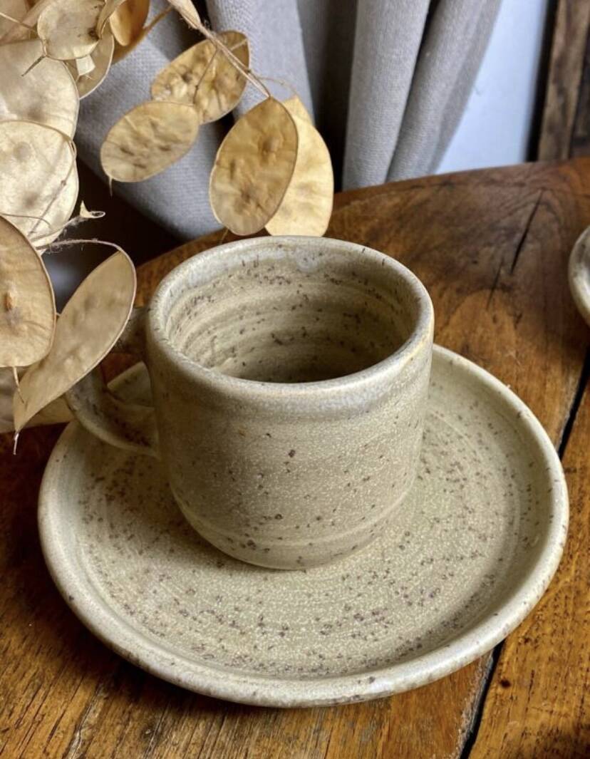 Niderviller stoneware coffee cups