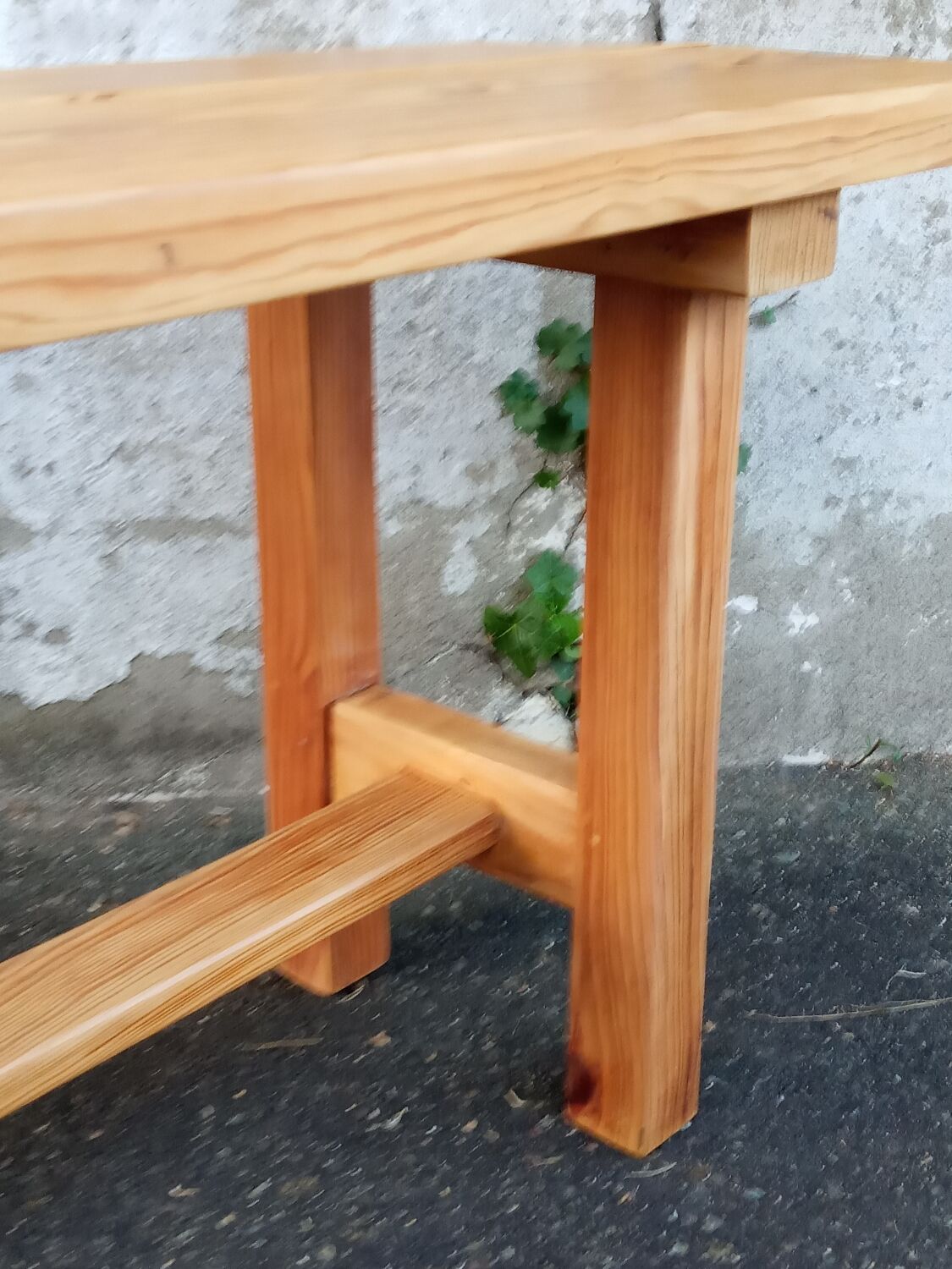 Natural pine bench 130 cm