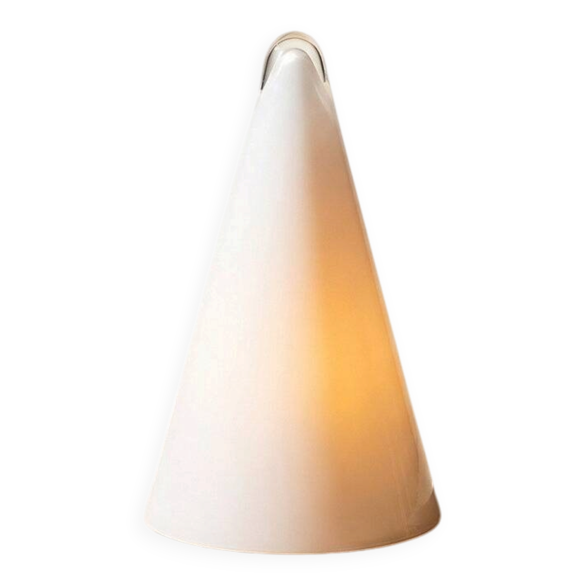 Vintage table lamp SCE opaline glass – Tipi / Iceberg model - 1980s