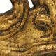 Antique Wooden Mirror Gold Leaf 19th Century Baroque Style 61cm