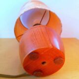 1970s wooden bedside lamp