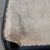 Hugues Steiner Bow Wood armchair in beech and black skai
