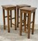 Set of 3 vintage 1960s brutalist bar stools