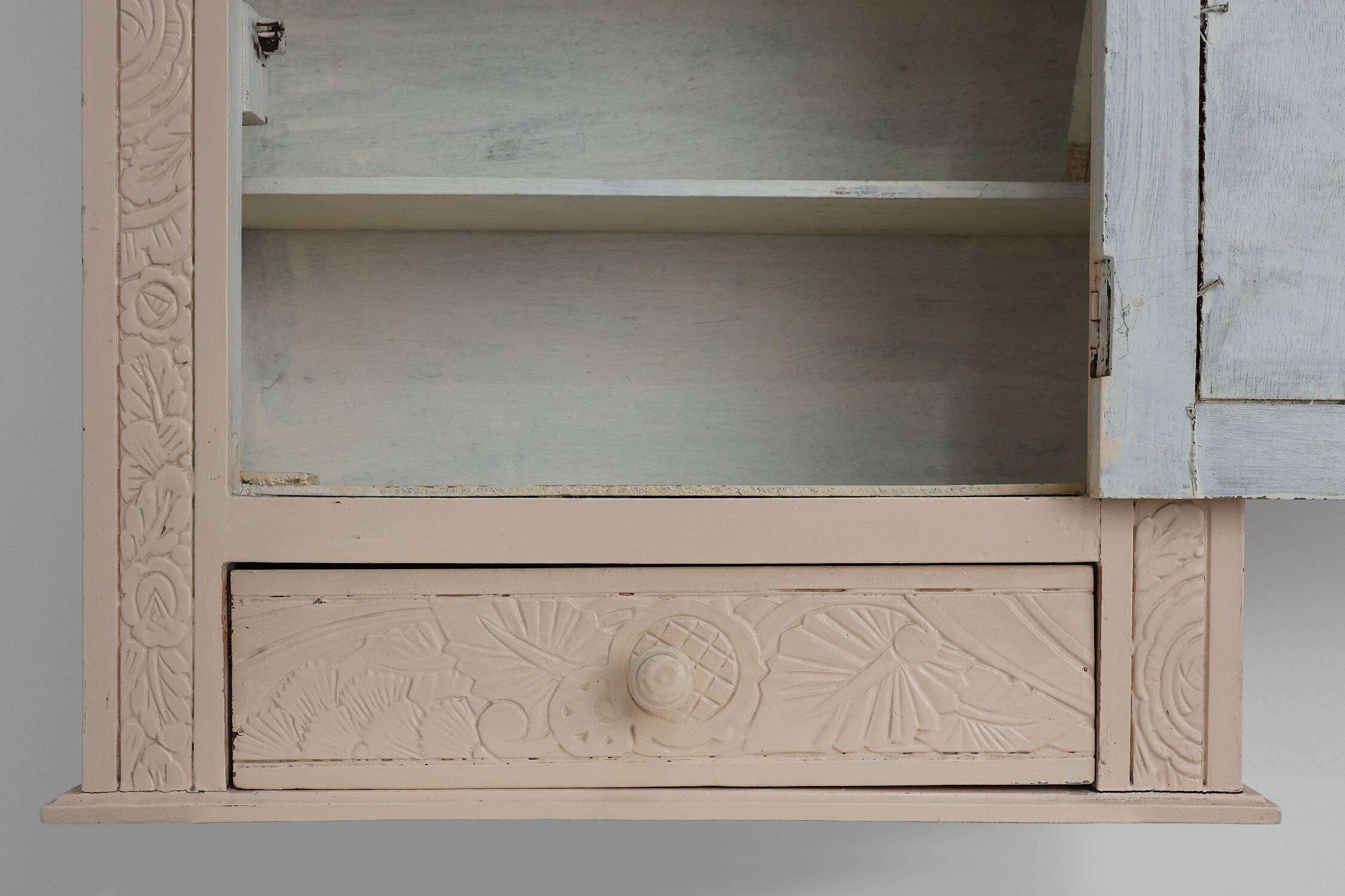 French wood and mirror Art Deco Shaving Cabinet, 1930s