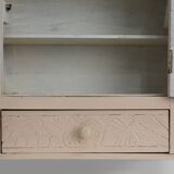 French wood and mirror Art Deco Shaving Cabinet, 1930s