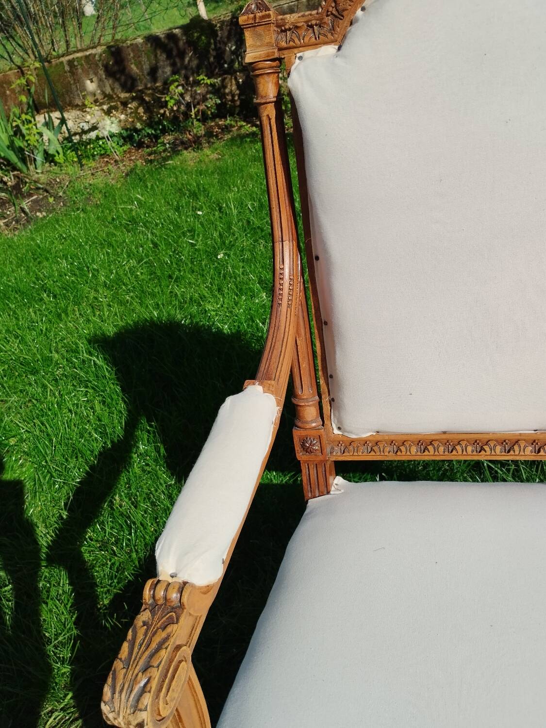 Pair of old Louis XVI style armchairs
