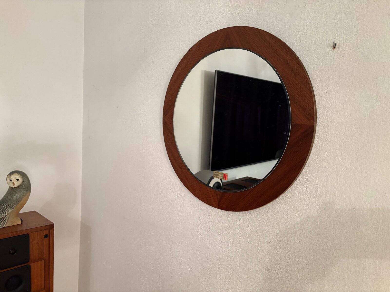 Scandinavian style crystal mirror, Germany, 1970s