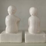 Vintage ceramic bookends