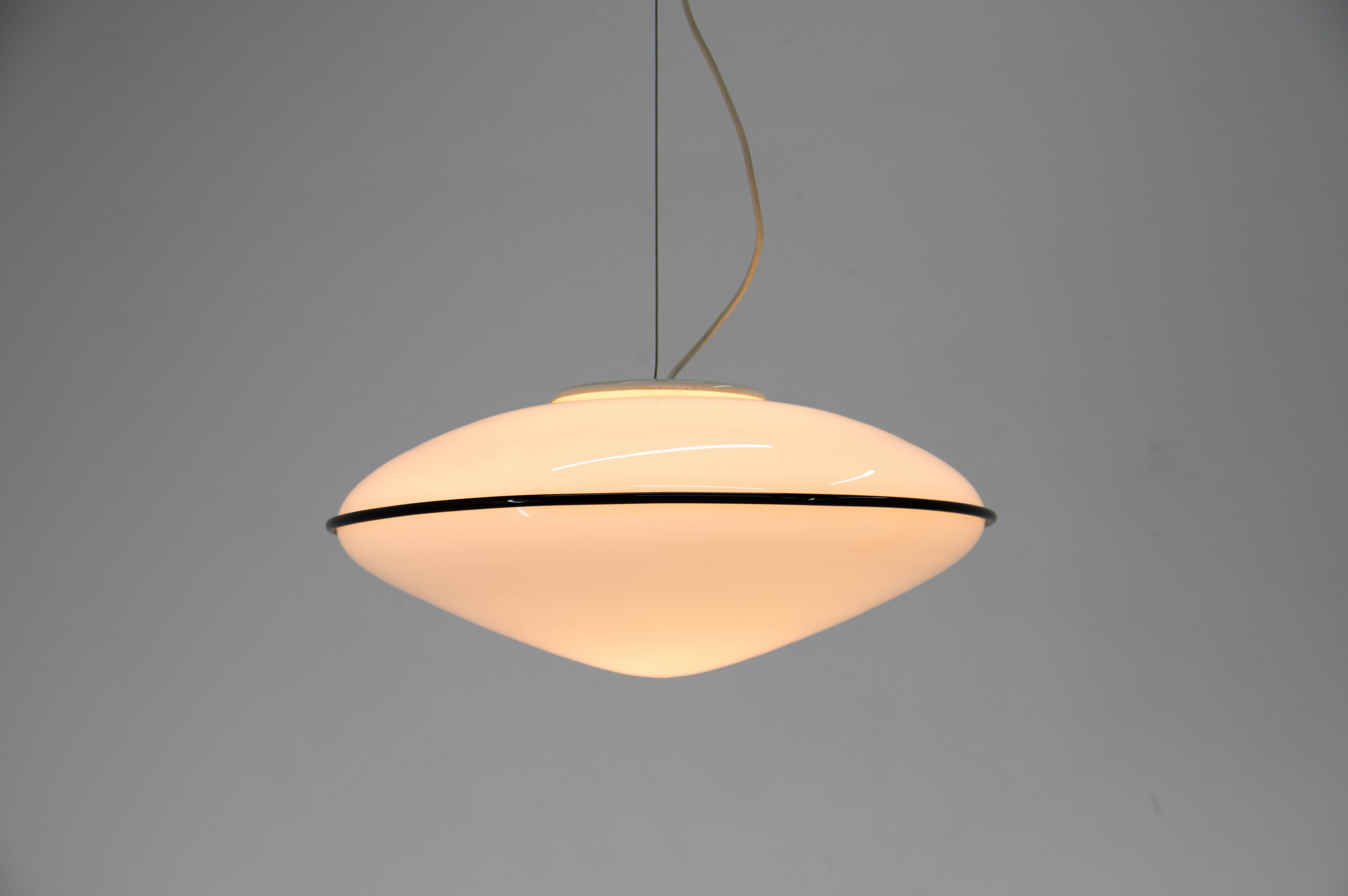 Large Murano All Glass Pendant, Italy, 1980s