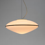 Large Murano All Glass Pendant, Italy, 1980s