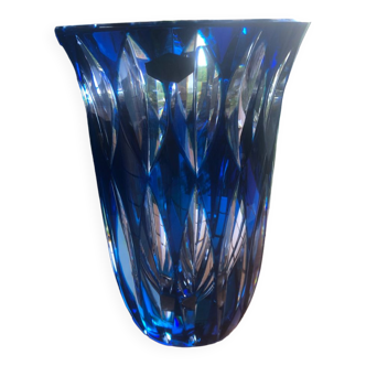 Vase bleu Saint Louis
