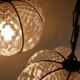 Paire de suspensions en verre soufflé de Murano