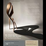 Mrs. Charles Eames_ The shadow does not bend, walnut plywood sculpture