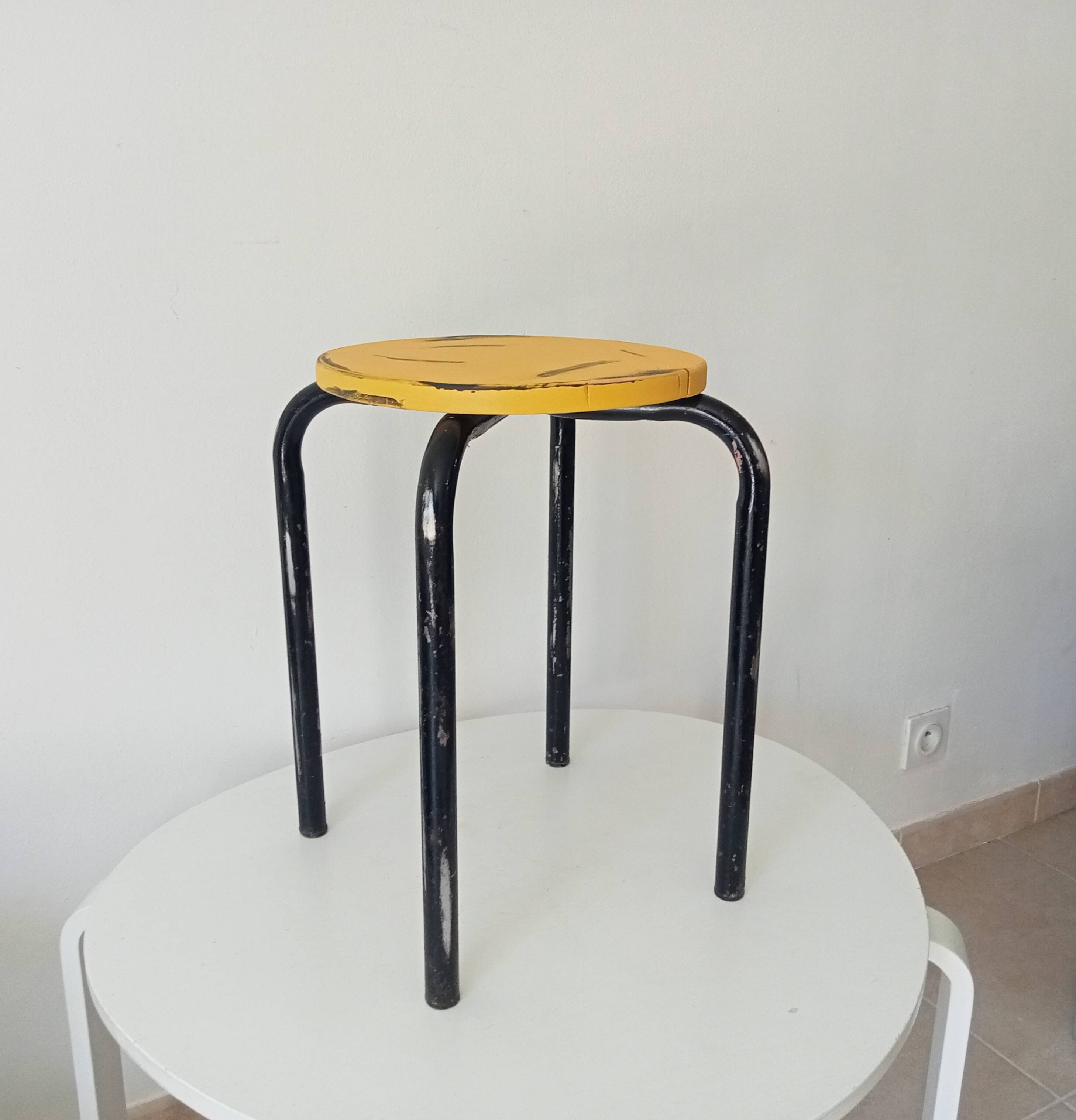 Vintage industrial stool from the 60s/70s