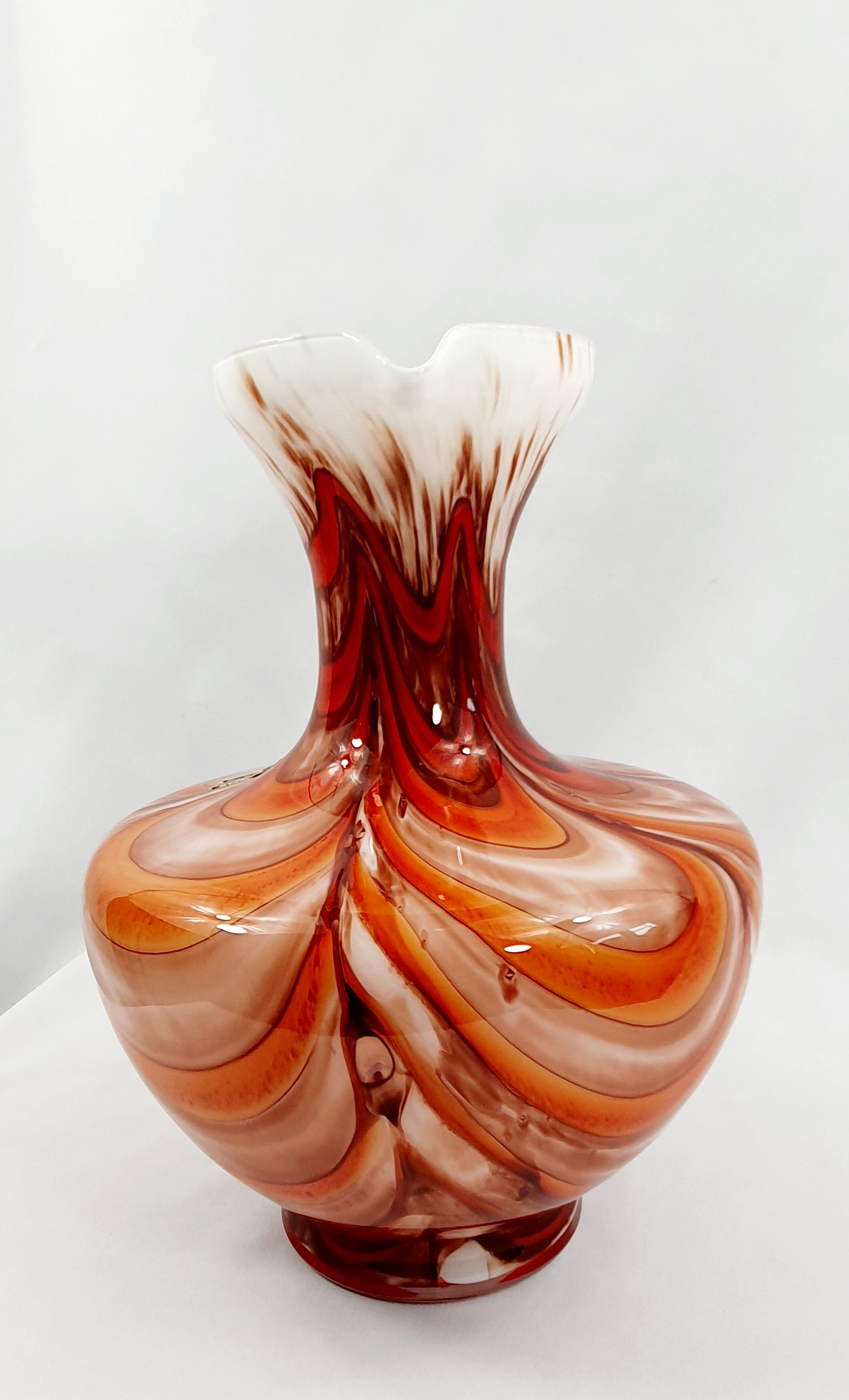 Opaline vase Stelvia Florence vintage 70