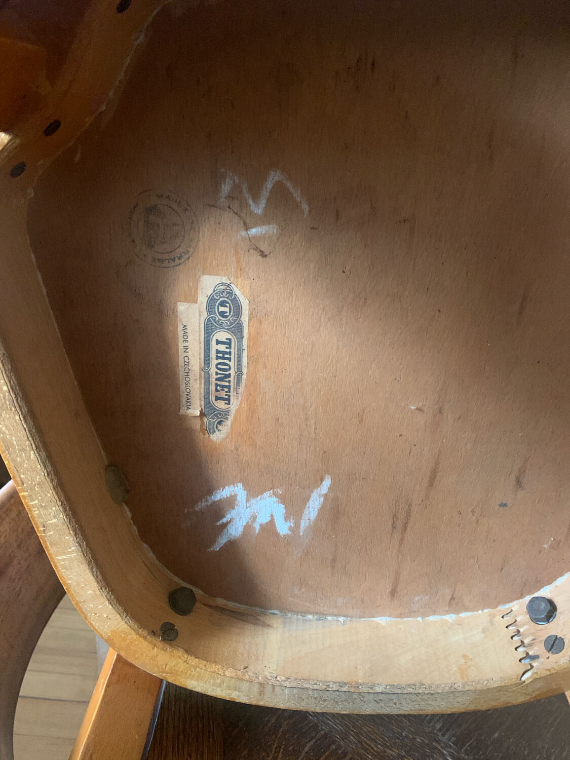 Chaise Thonet – Édition tchécoslovaque (années 50–60)