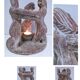 ceramic candlestick centrepiece terracotta patina