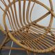 Vintage rattan basket chair