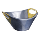 Brutalist centerpiece by Leopold, Brass and aluminum, Spain, 1970