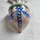 Ancient Faience Baptismal Font Enamelled Cross INRI