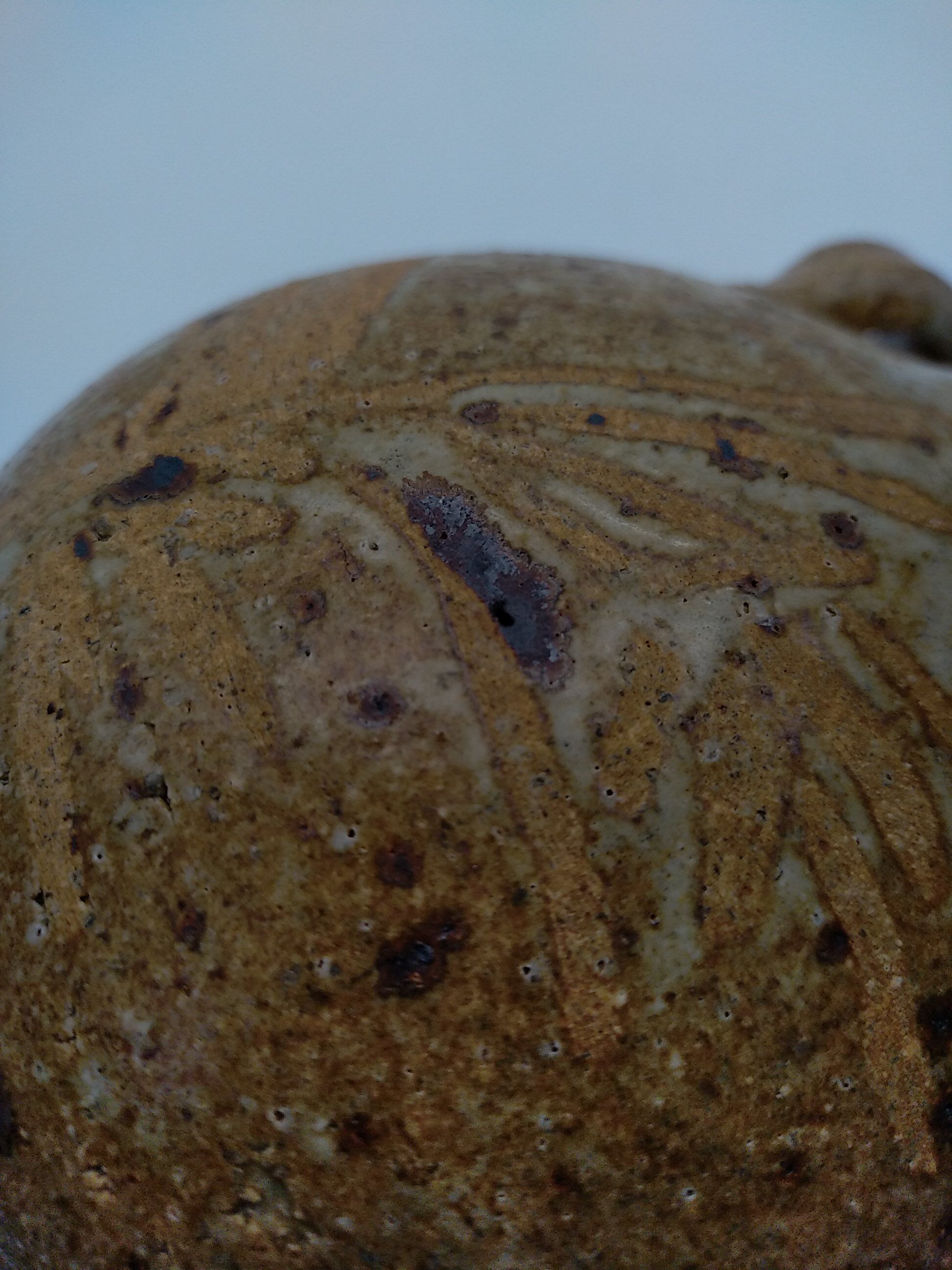 Vinegar in sandstone pyrity signed Alain Blanchard.