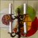 Pair of vintage brass wall sconces
