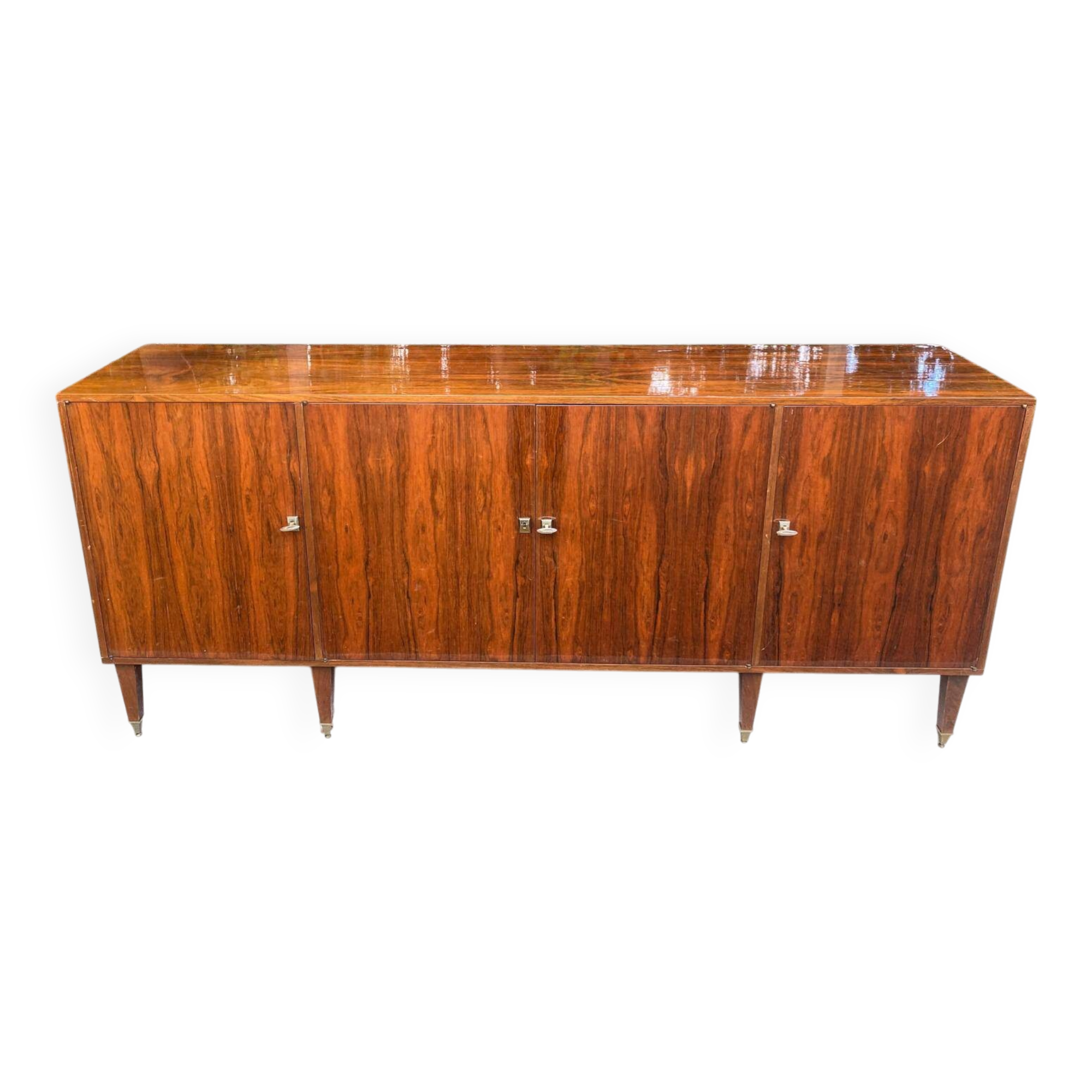 Enfilade scandinave en palissandre des années 1950 230cm