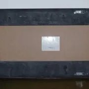 Large Bevelled Rectangular Mirror with Cushioned Silver Frame