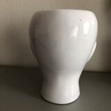 Ceramic face vase