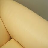 Leather sofa, Italian design, 1960s, production: Italy