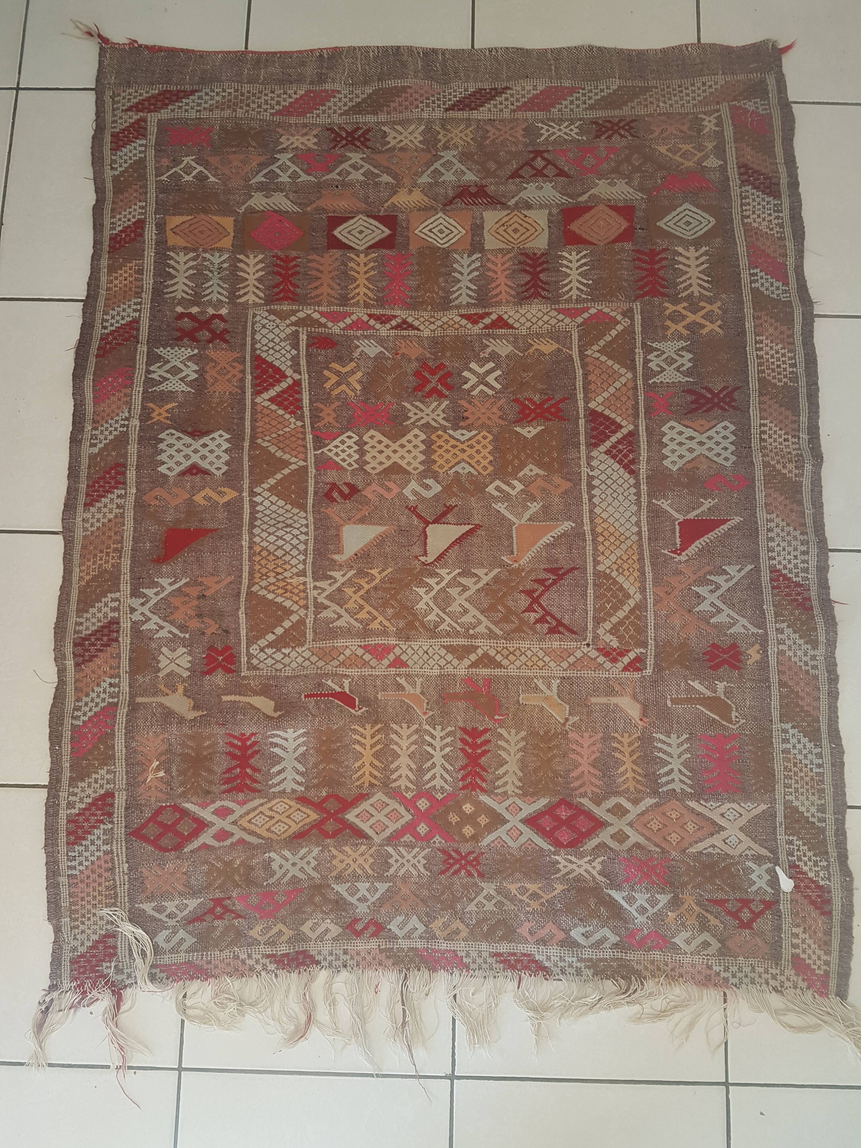 Persian carpet 140x103cm 100% wool