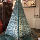 Stacked glass pyramid lamp 1970
