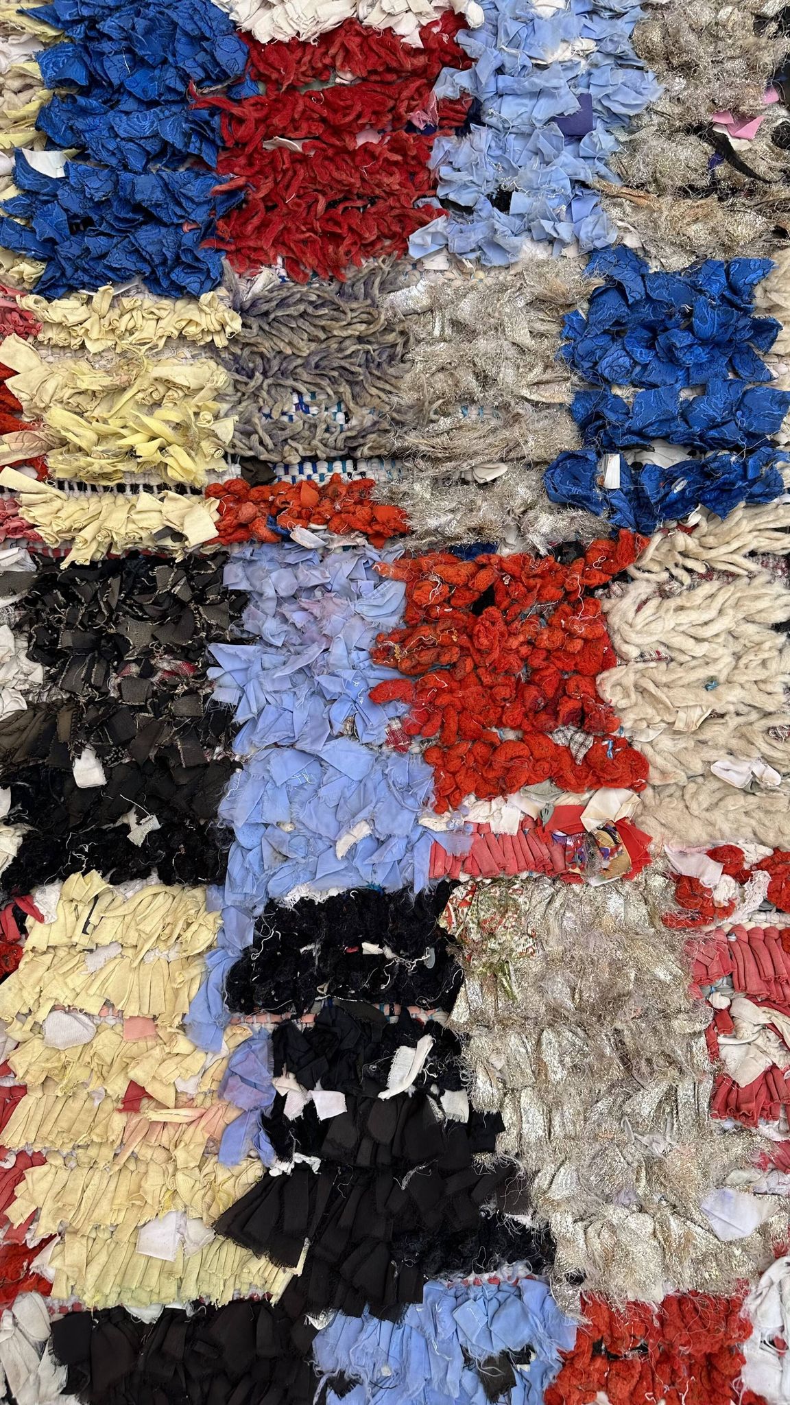 Tapis Boucherouite Berbère - 83 x 212