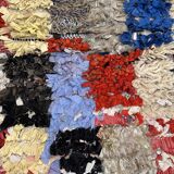 Tapis Boucherouite Berbère - 83 x 212