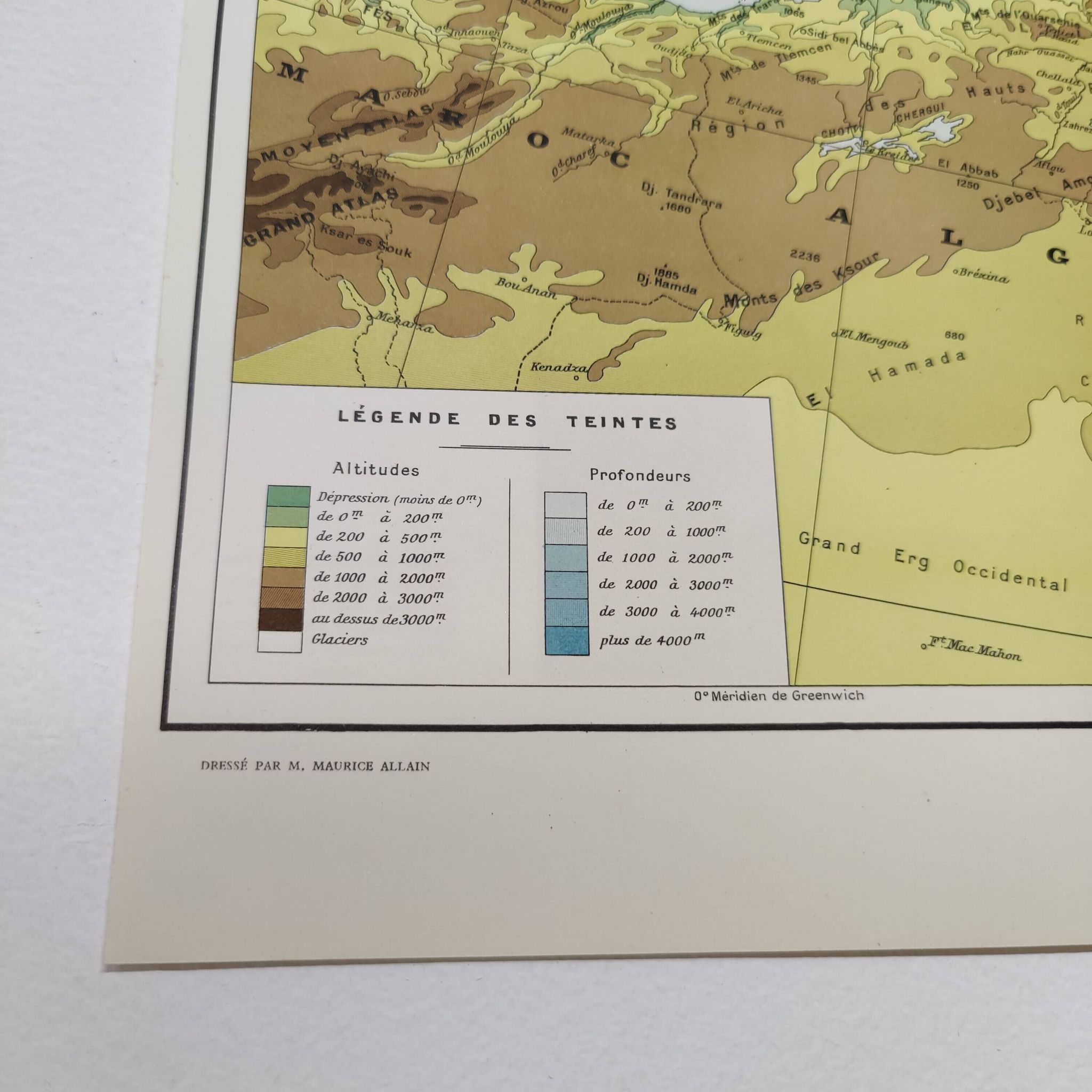 Carte Méditerranée 1950