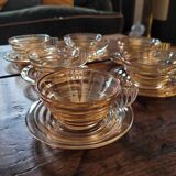 Vintage Gondolo coffee set - 6 cups and saucers, 70s style -