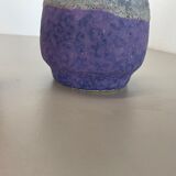 Set of Two Pottery Fat Lava Vases "Purple-Red" by Jopeko, Germany, 1970s