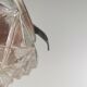 Ceiling lamp vintage molded glass faceted