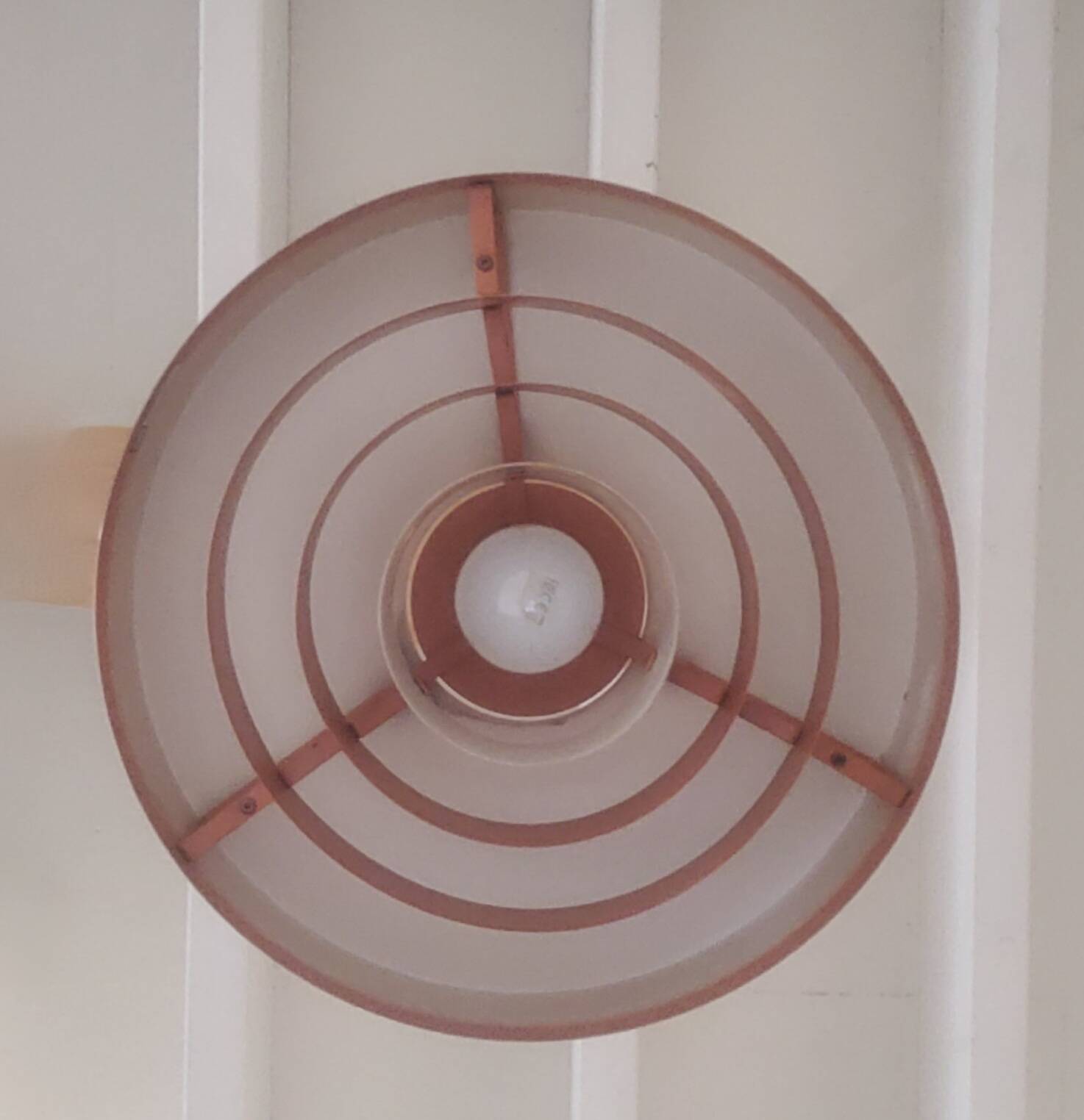 Danish suspension light by Jo Hammerborg for Fog and Morup, 1963 vintage.