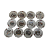 Lot de 12 assiettes plates "obernai"