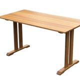 Vintage shaker dining table in oak minimalist design 70's