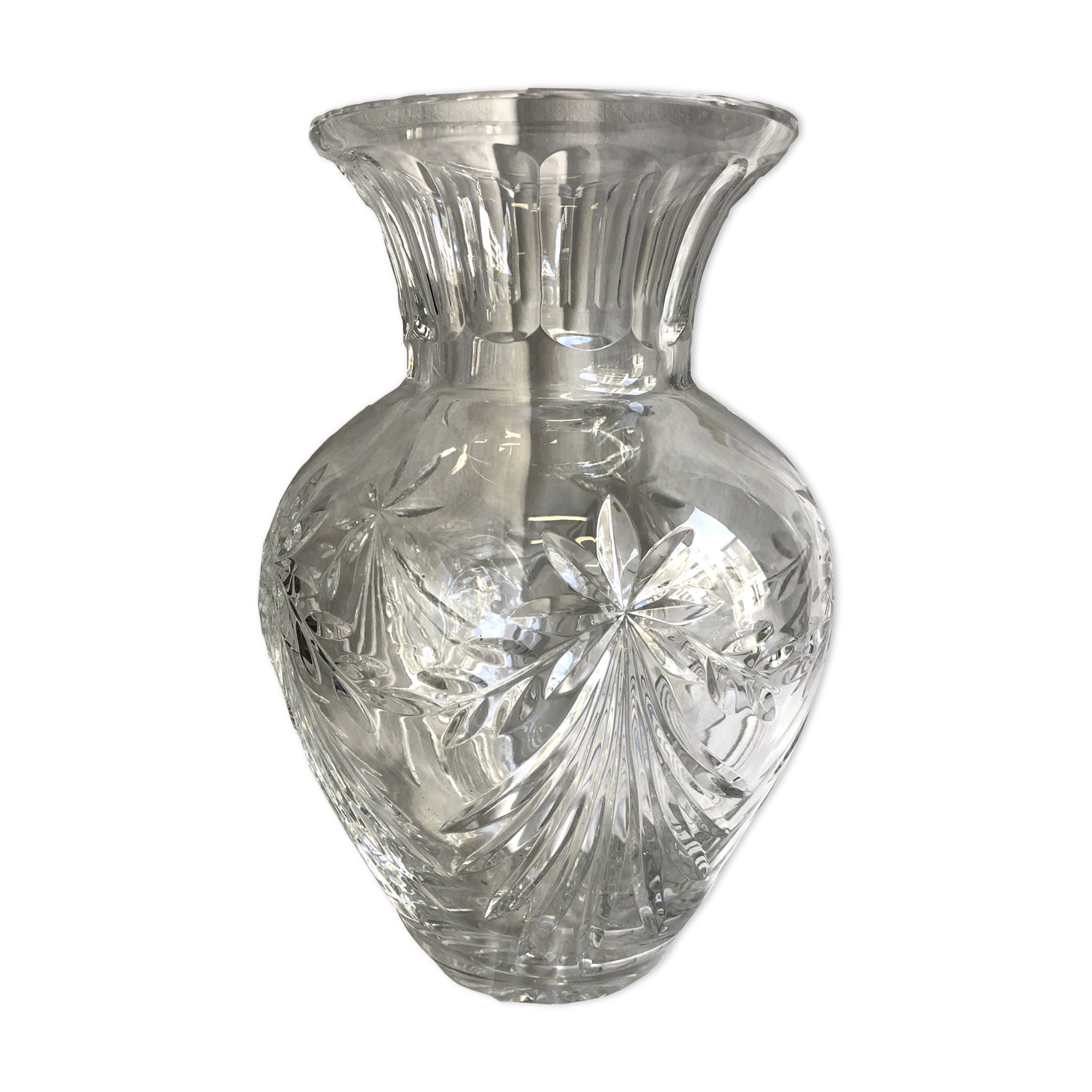 Bohemian crystal vase