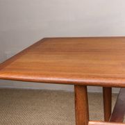 Large Danish teak coffee table, two levels, by Grete Jalk for Glostrup Mobelfabrik.